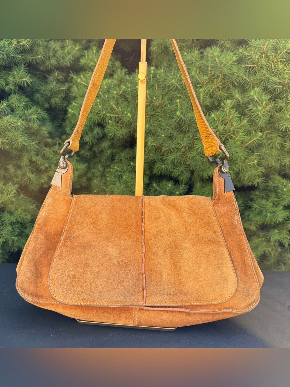 Fratelli Rossetti Italian Suede Shoulder Bag